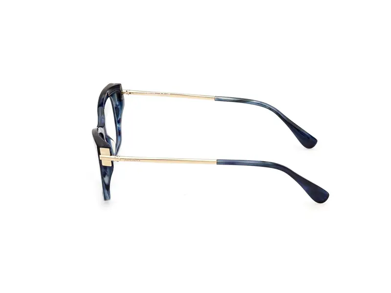 Max Mara Donna MM5137 092 Montature da vista Acetato Blu Cat Eye Normale miniatura 2