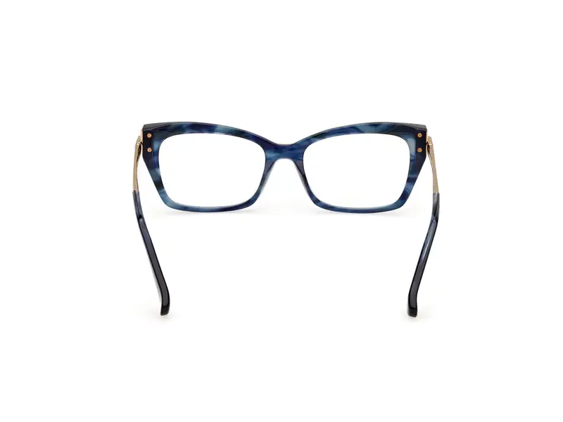 Max Mara Donna MM5137 092 Montature da vista Acetato Blu Cat Eye Normale miniatura 3