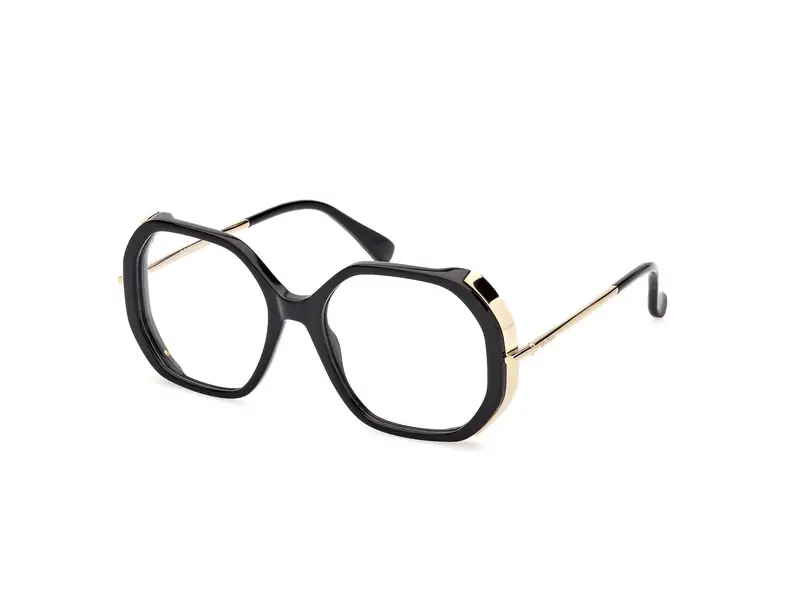 Max Mara Donna MM5138 001 Montature da vista Acetato Nero  Rotonda Normale