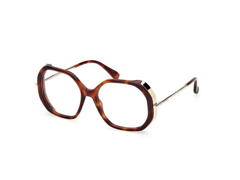 Max Mara Donna MM5138 052 Montature da vista Acetato Havana  Rotonda Normale