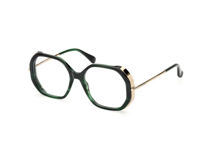 Max Mara Donna MM5138 098 Montature da vista Acetato Verde  Rotonda Normale