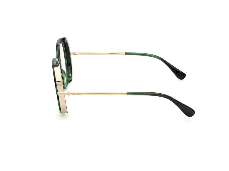 Max Mara Donna MM5138 098 Montature da vista Acetato Verde Rotonda Normale miniatura 2