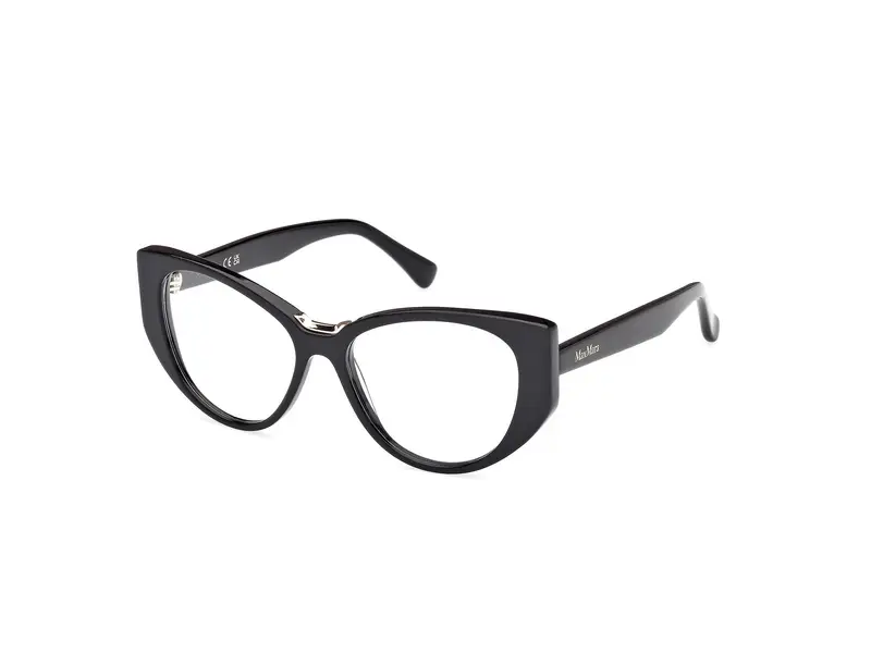 Max Mara Donna MM5142 001 Montature da vista Acetato Nero  Rotonda Normale