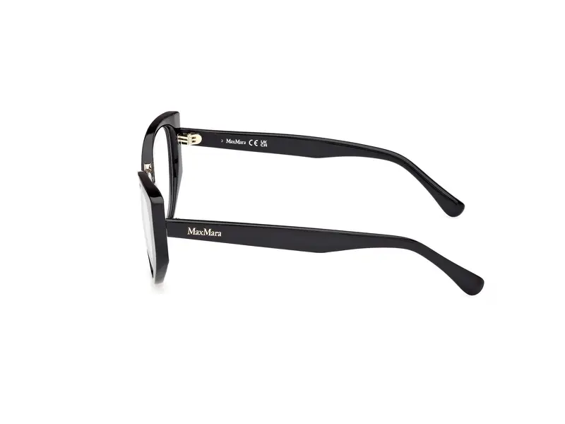 Max Mara Donna MM5142 001 Montature da vista Acetato Nero Rotonda Normale miniatura 2