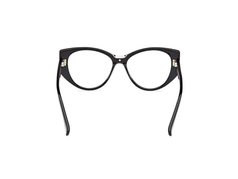 Max Mara Donna MM5142 001 Montature da vista Acetato Nero Rotonda Normale miniatura 3