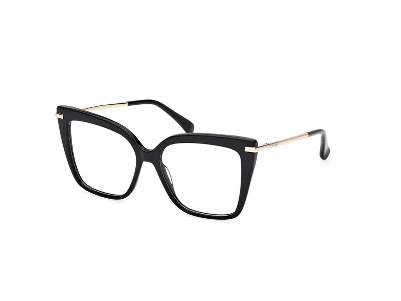 Max Mara Donna MM5144 001 Montature da vista Acetato Nero  Farfalla Normale