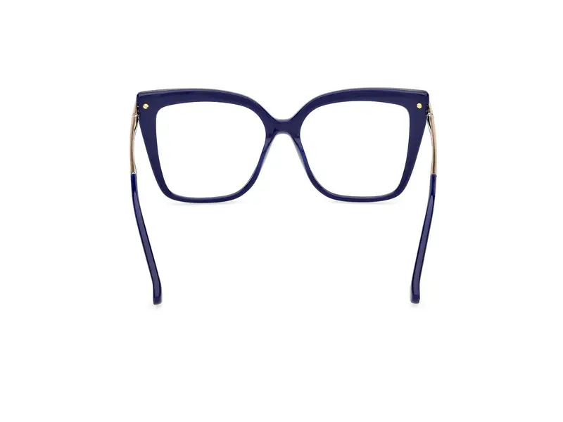 Max Mara Donna MM5144 090 Montature da vista Acetato Blu Farfalla Normale miniatura 3