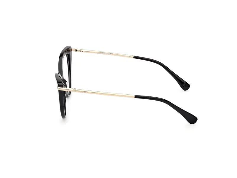 Max Mara Donna MM5145 001 Montature da vista Acetato Nero Cat Eye Normale miniatura 2