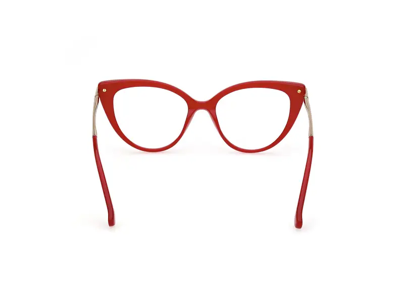Max Mara Donna MM5145 066 Montature da vista Acetato Rosso Cat Eye Normale miniatura 3