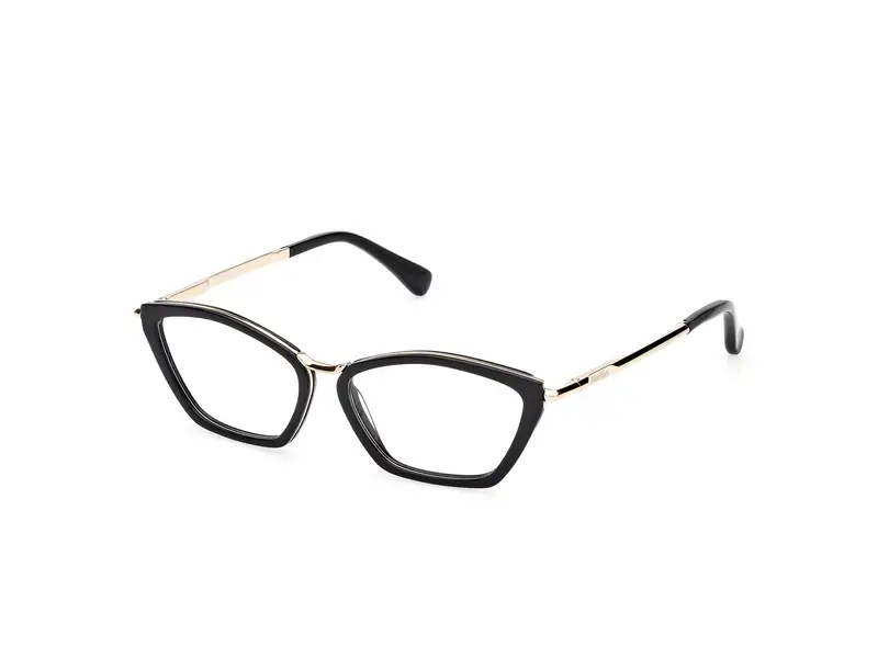 Max Mara Donna MM5152 001 Montature da vista Acetato Nero  Rotonda Normale