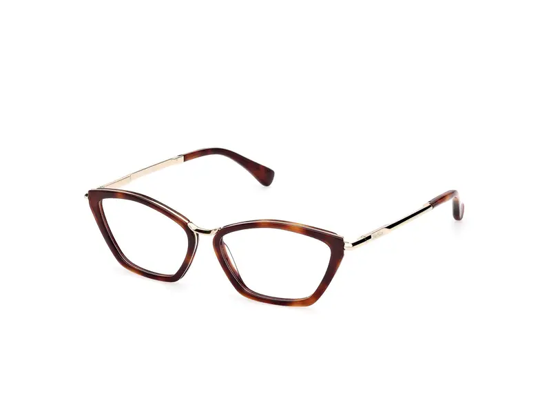 Max Mara Donna MM5152 052 Montature da vista Acetato Havana  Rotonda Normale