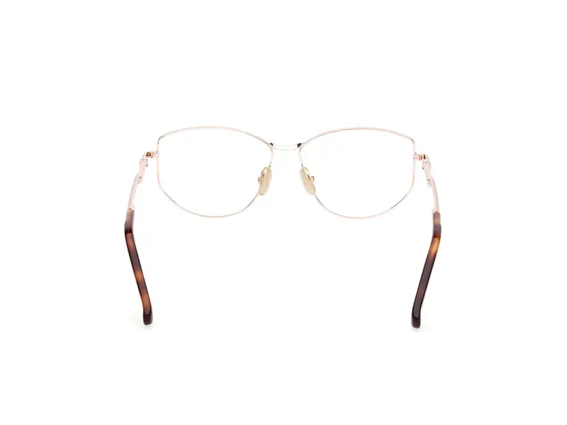 Max Mara Donna MM5153 028 Montature da vista Metallo Oro Rotonda Normale miniatura 3