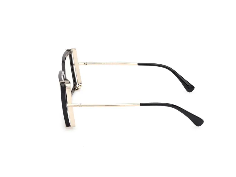 Max Mara Donna MM5155-B 001 Montature da vista Acetato Nero Squadrata Normale miniatura 2