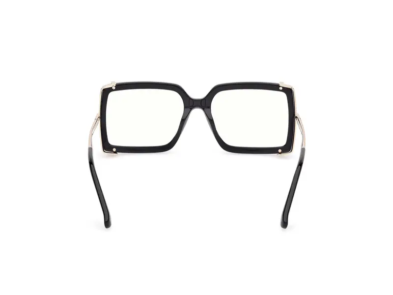 Max Mara Donna MM5155-B 001 Montature da vista Acetato Nero Squadrata Normale miniatura 3
