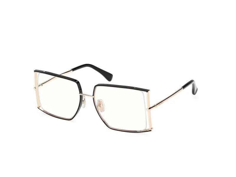 Max Mara Donna MM5156-B 001 Montature da vista Metallo Nero  Squadrata Normale