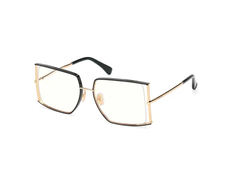 Max Mara Donna MM5156-B 098 Montature da vista Metallo Verde  Squadrata Normale