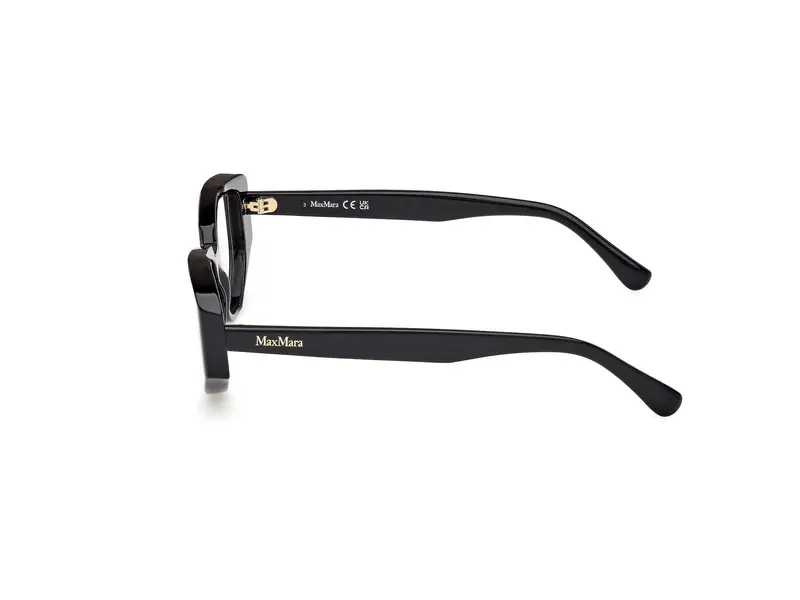 Max Mara Donna MM5159 001 Montature da vista Acetato Nero Rotonda Normale miniatura 2