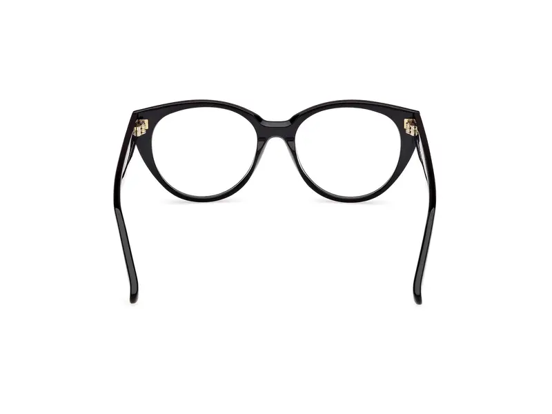 Max Mara Donna MM5161 001 Montature da vista Acetato Nero Rotonda Normale miniatura 3