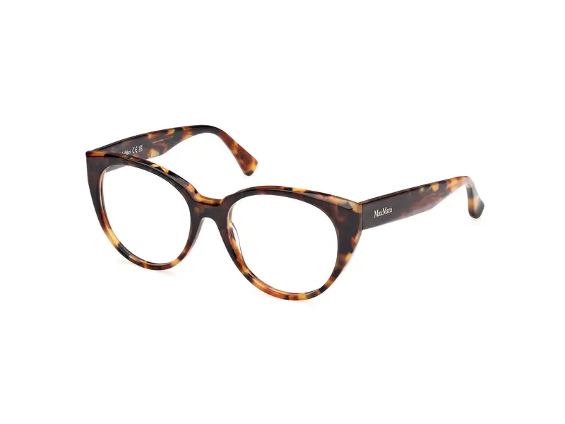 Max Mara Donna MM5161 056 Montature da vista Acetato Havana  Rotonda Normale
