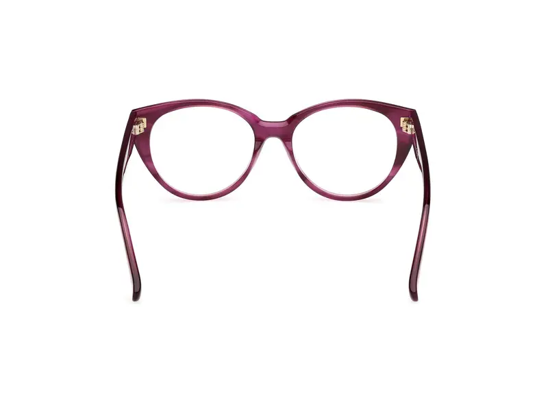 Max Mara Donna MM5161 083 Montature da vista Acetato Viola Rotonda Normale miniatura 3