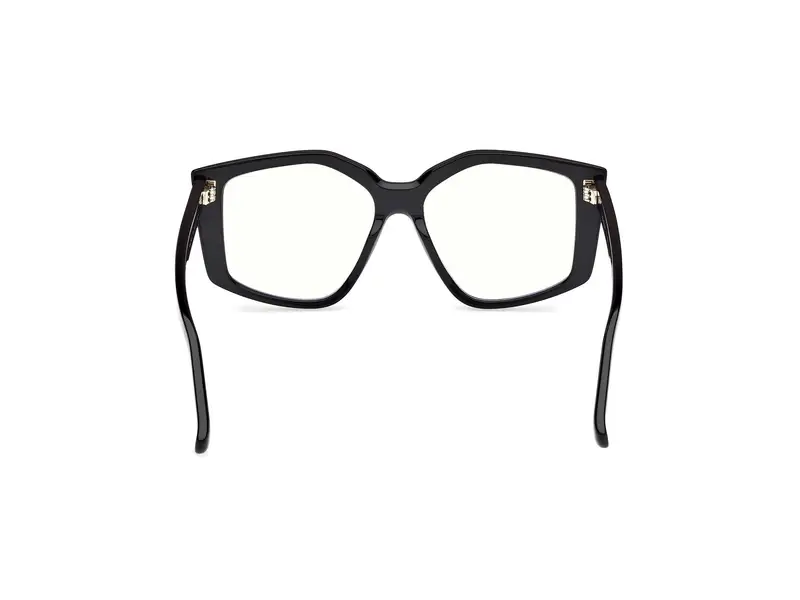Max Mara Donna MM5162-B 001 Montature da vista Acetato Nero Geometrica Normale miniatura 3