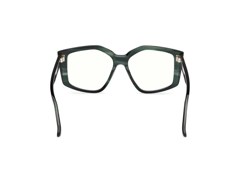 Max Mara Donna MM5162-B 098 Montature da vista Acetato Verde Geometrica Normale miniatura 3