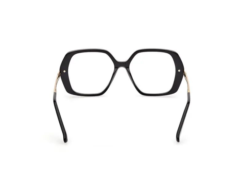 Max Mara Donna MM5175 1 Montature da vista Acetato Nero Geometrica Normale miniatura 3