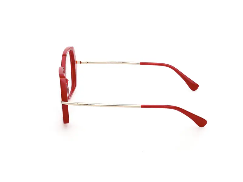 Max Mara Donna MM5175 66 Montature da vista Acetato Rosso Geometrica Normale miniatura 2