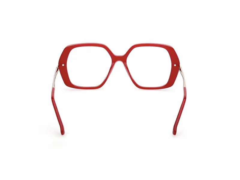 Max Mara Donna MM5175 66 Montature da vista Acetato Rosso Geometrica Normale miniatura 3
