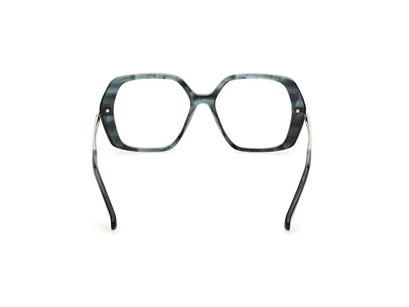 Max Mara Donna MM5175 98 Montature da vista Acetato Verde Geometrica Normale miniatura 3