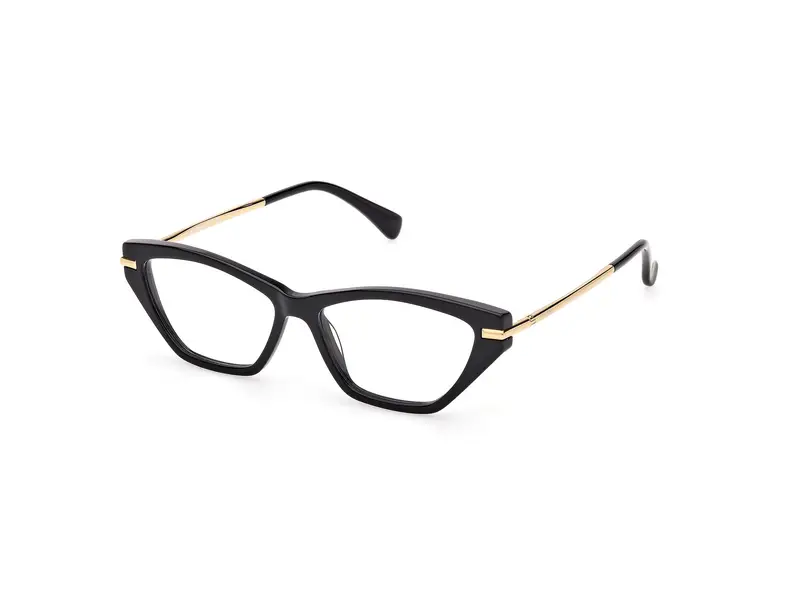 Max Mara Donna MM5176 1 Montature da vista Acetato Nero  Rotonda Normale
