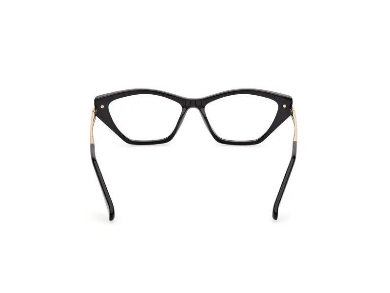 Max Mara Donna MM5176 1 Montature da vista Acetato Nero Rotonda Normale miniatura 3