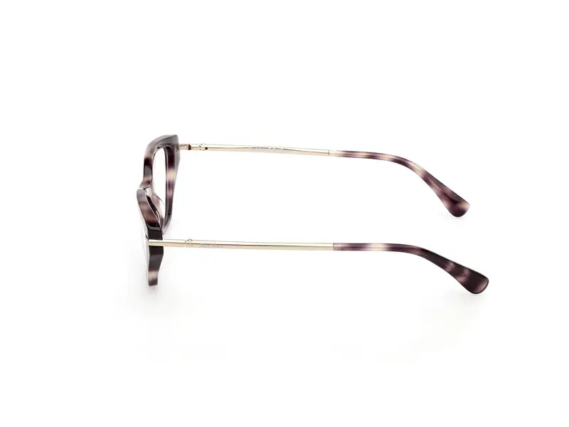 Max Mara Donna MM5176 52 Montature da vista Acetato Havana Rotonda Normale miniatura 2