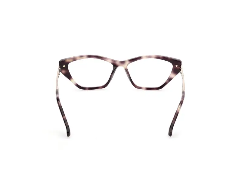 Max Mara Donna MM5176 52 Montature da vista Acetato Havana Rotonda Normale miniatura 3