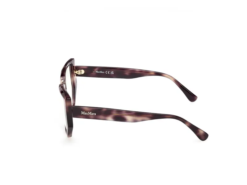 Max Mara Donna MM5179-B 52 Montature da vista Acetato Havana Geometrica Normale miniatura 2