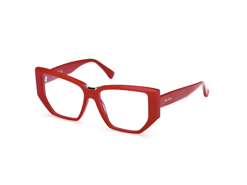 Max Mara Donna MM5179-B 66 Montature da vista Acetato Rosso  Geometrica Normale