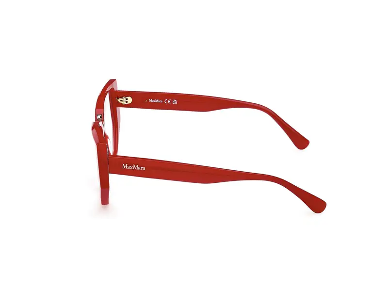 Max Mara Donna MM5179-B 66 Montature da vista Acetato Rosso Geometrica Normale miniatura 2