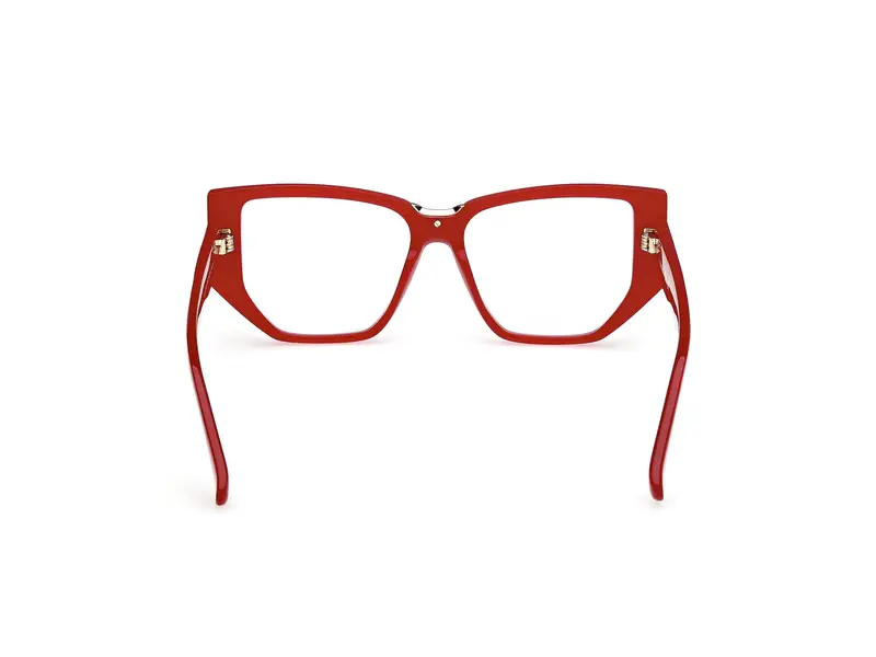 Max Mara Donna MM5179-B 66 Montature da vista Acetato Rosso Geometrica Normale miniatura 3