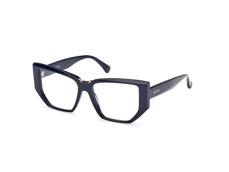 Max Mara Donna MM5179-B 90 Montature da vista Acetato Blu  Geometrica Normale