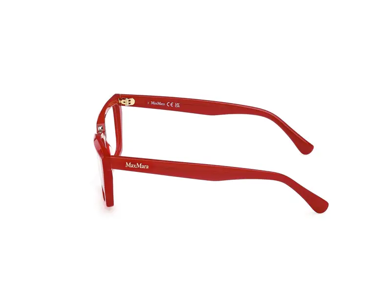 Max Mara Donna MM5180 66 Montature da vista Acetato Rosso Squadrata Normale miniatura 2