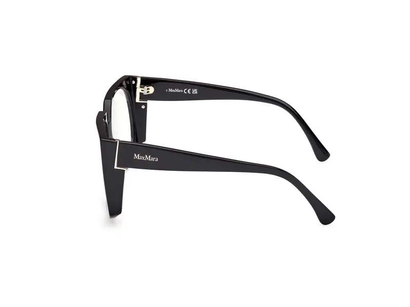 Max Mara Donna MM5181-B 1 Montature da vista Acetato Nero Rotonda Normale miniatura 2