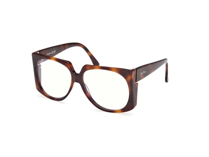 Max Mara Donna MM5181-B 52 Montature da vista Acetato Havana  Rotonda Normale