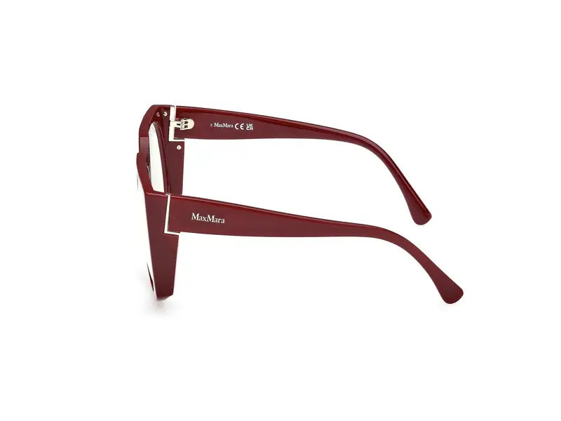 Max Mara Donna MM5181-B 69 Montature da vista Acetato Bordeaux Rotonda Normale miniatura 2