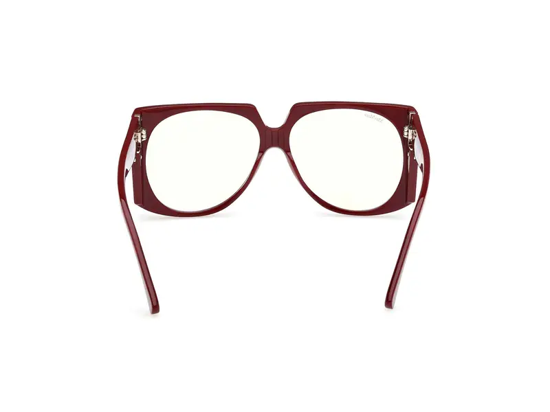 Max Mara Donna MM5181-B 69 Montature da vista Acetato Bordeaux Rotonda Normale miniatura 3