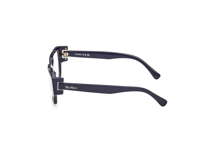 Max Mara Donna MM5182 90 Montature da vista Acetato Blu Rotonda Normale miniatura 2