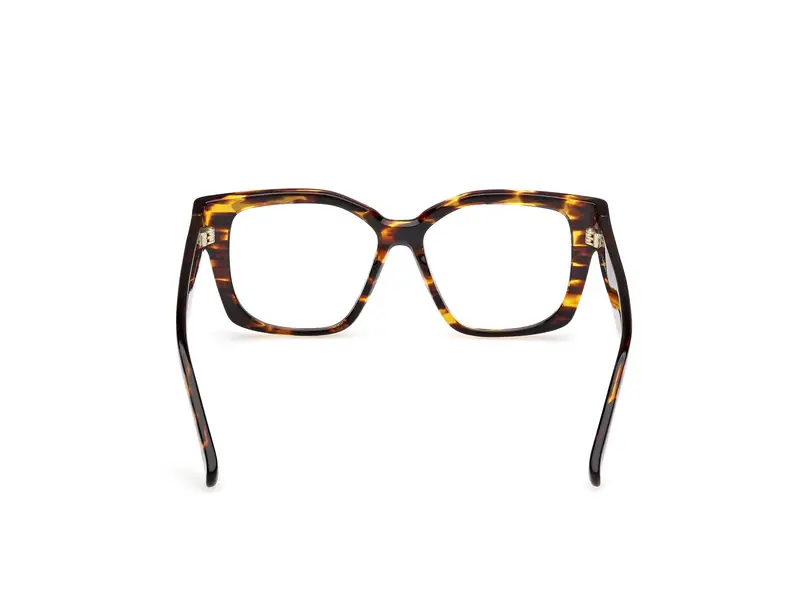 Max Mara Donna MM5184 52 Montature da vista Acetato Havana Geometrica Normale miniatura 3