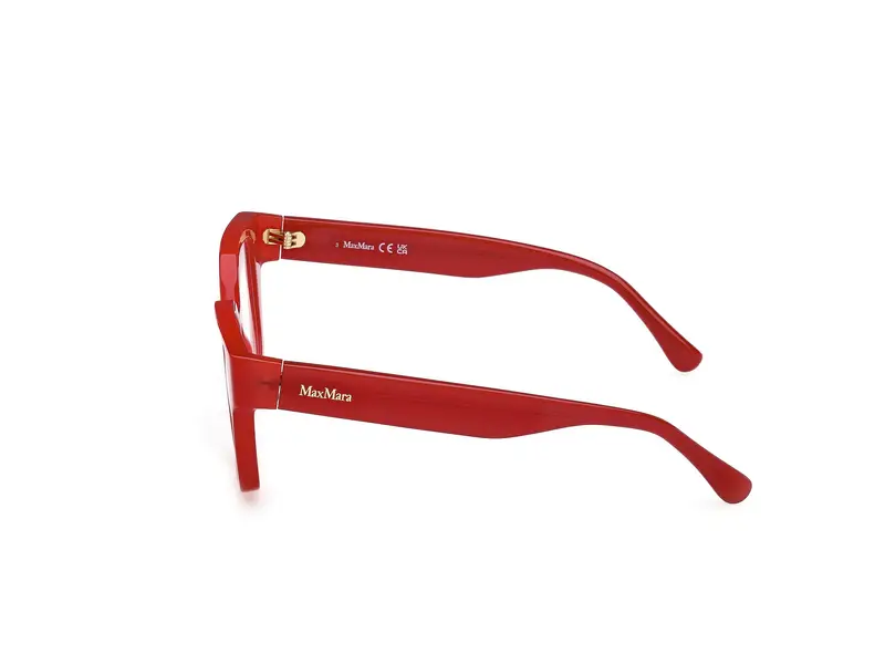 Max Mara Donna MM5184 66 Montature da vista Acetato Rosso Geometrica Normale miniatura 2