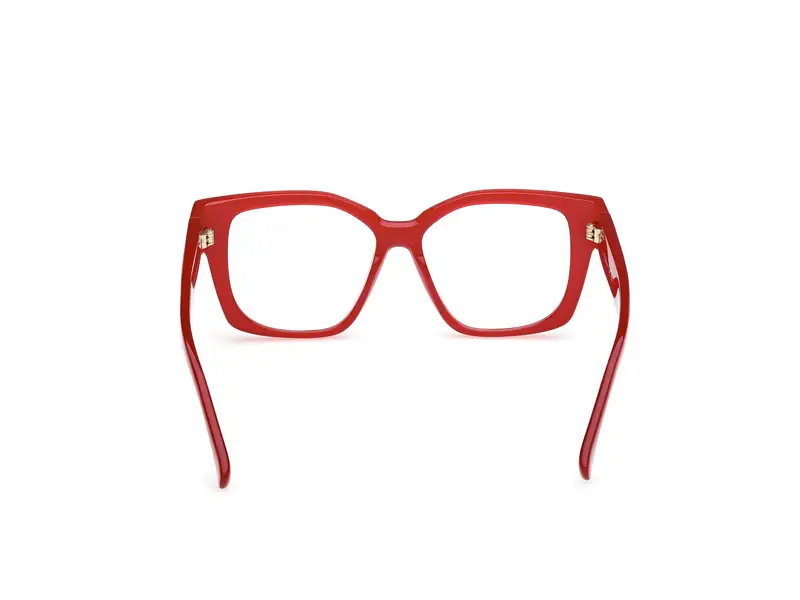 Max Mara Donna MM5184 66 Montature da vista Acetato Rosso Geometrica Normale miniatura 3