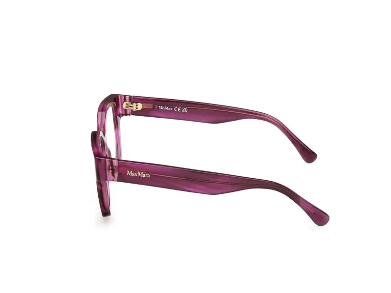 Max Mara Donna MM5184 83 Montature da vista Acetato Viola Geometrica Normale miniatura 2