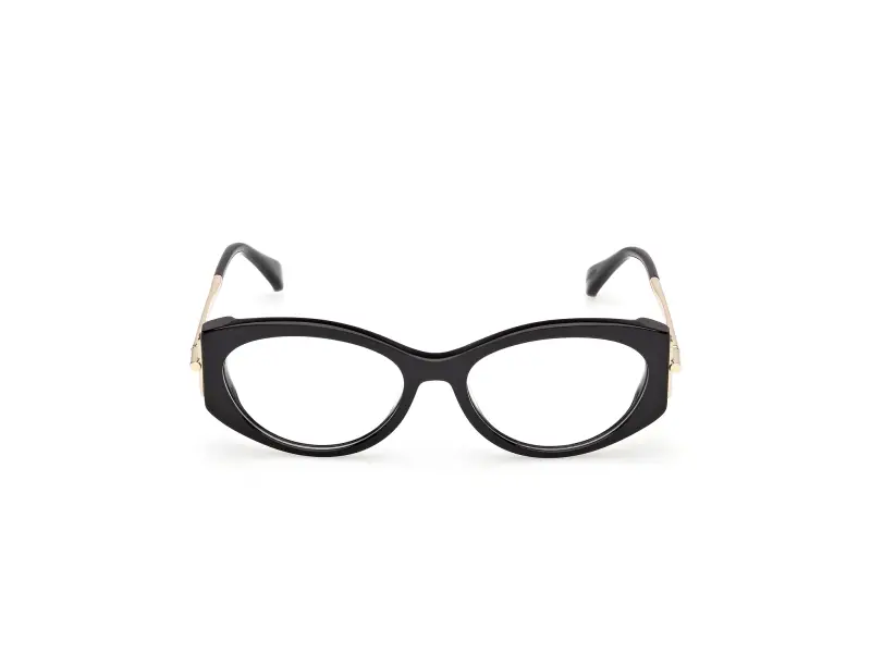 Donna MM5204 001 Montature da vista Acetato Nero Rotonda Normale miniatura 2